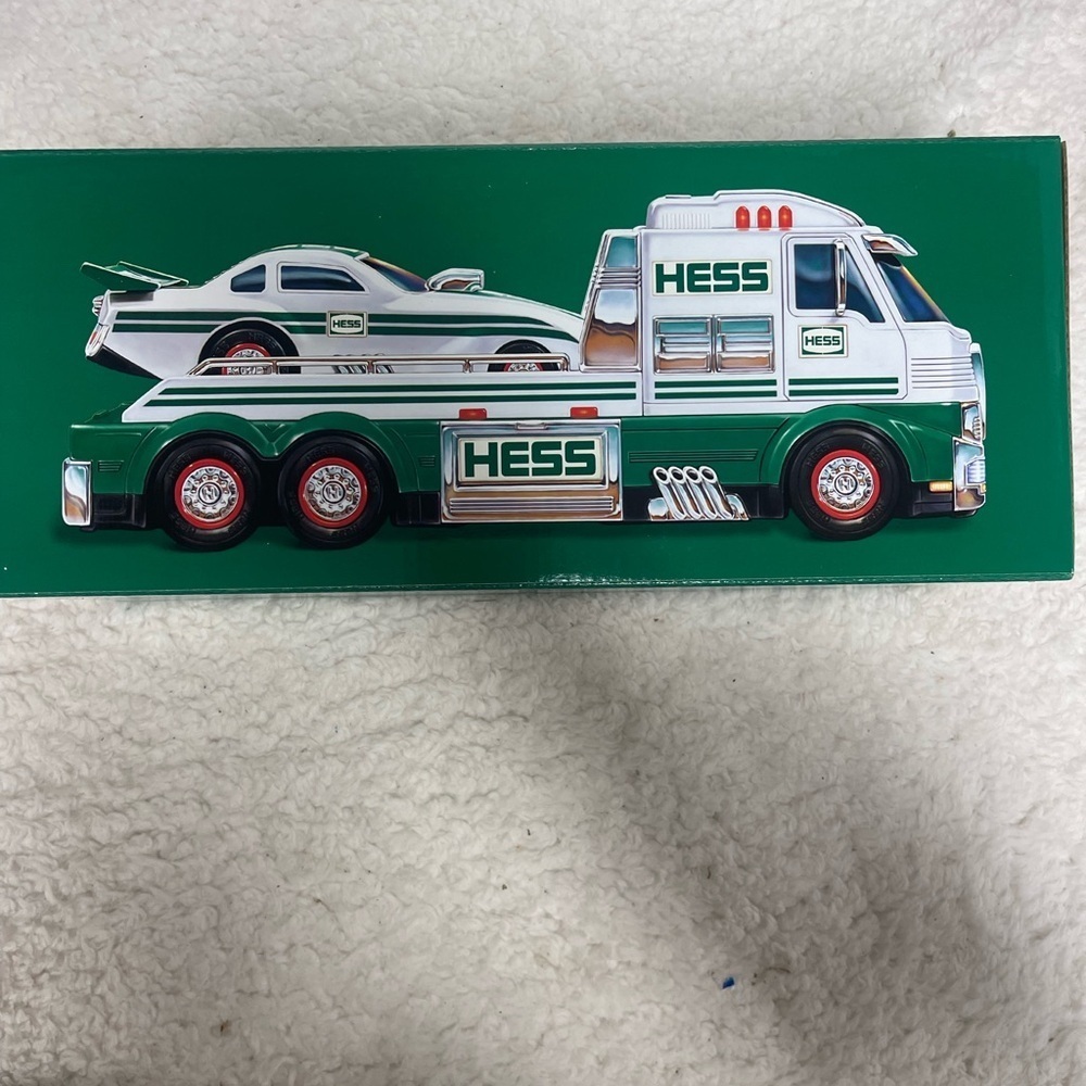 NEW !!  Hess 2016 Toy Truck and Dragster.   NEVER OPENED.